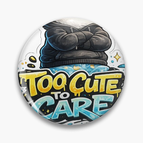 Item preview, Too Cute To Care Cool Panda Streetwear Sticker designed and sold by PixelPanda28.