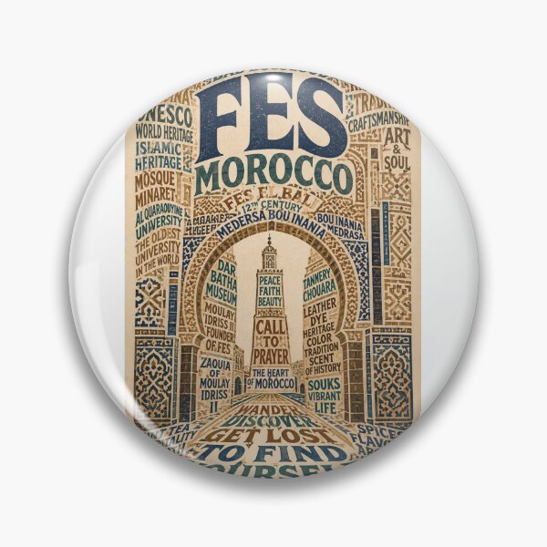 Item preview, Fes El Bali Medina and Al Quaraouiyine Morocco designed and sold by Aryabek.