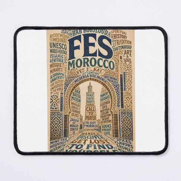 Item preview, Fes El Bali Medina and Al Quaraouiyine Morocco designed and sold by Aryabek.