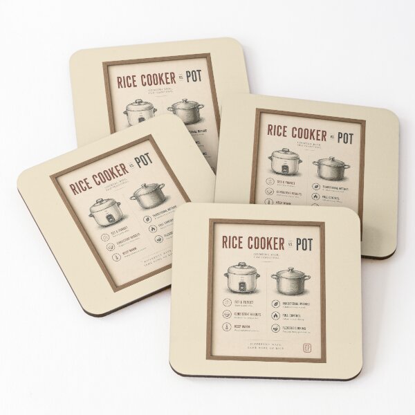 Item preview, ⁠Rice Cooker vs Pot Kitchen Poster⁠ designed and sold by Easternpantry.
