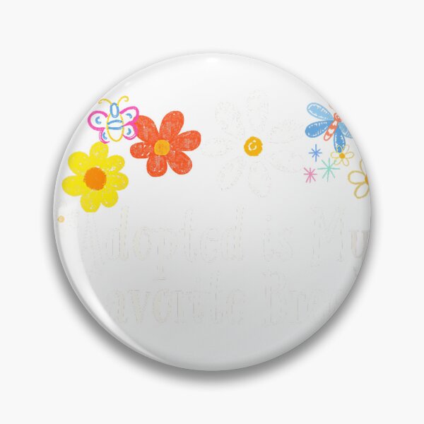 Item preview, Womens Funny Adopted is My Favorite Breed Saying Flowers V-Neck T-Shirt designed and sold by SavsMerch.