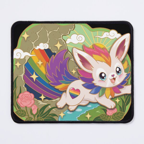 Item preview, Rainbow Pride Fox Adventure designed and sold by drawtoons.