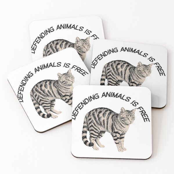 Item preview, Defending Animals Is Free Cat Lover Animal Welfare Adopt Don't Shop designed and sold by petalandarmour.