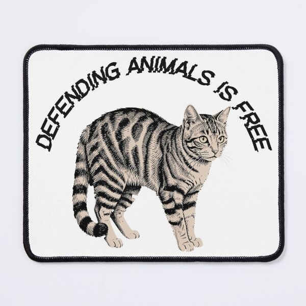 Item preview, Defending Animals Is Free Cat Lover Animal Welfare Adopt Don't Shop designed and sold by petalandarmour.
