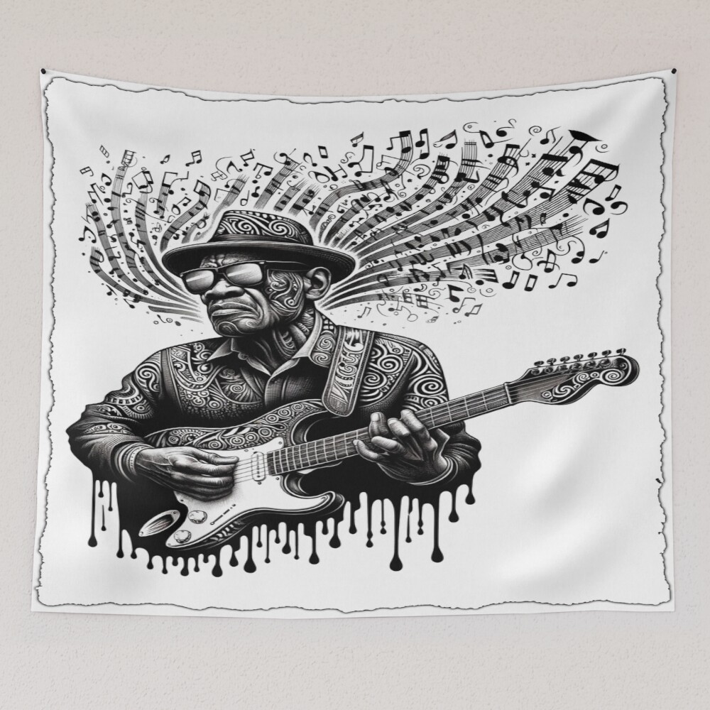 Ornate Guitarist: One Design, On Everything — Tapestry