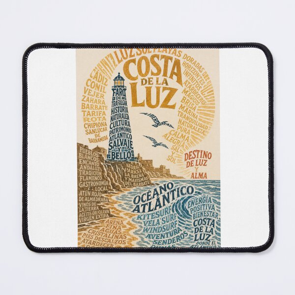 Item preview, Costa de la Luz Atlantic Coast and Faro de Trafalgar Spain designed and sold by Aryabek.