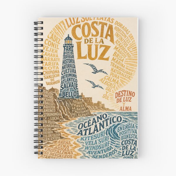 Item preview, Costa de la Luz Atlantic Coast and Faro de Trafalgar Spain designed and sold by Aryabek.