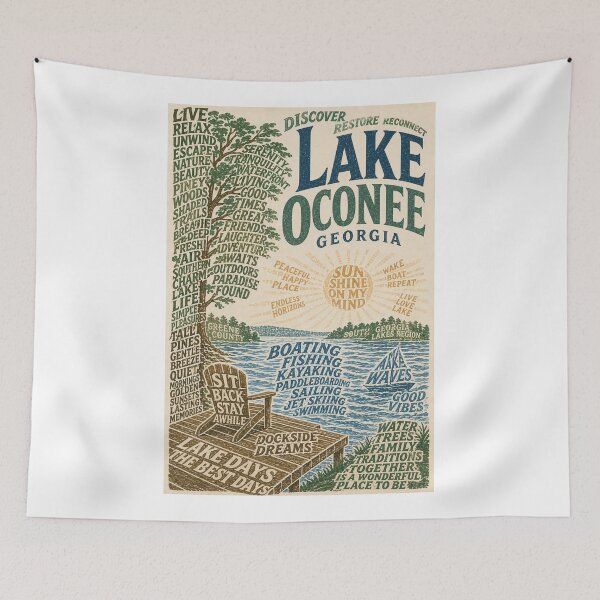 Item preview, Lake Oconee Waterfront and Greene County Georgia designed and sold by Aryabek.