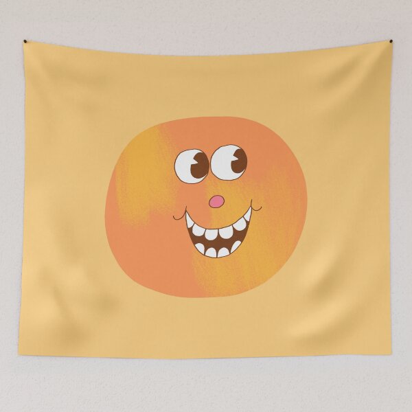 Item preview, Tangerine the Happy Face designed and sold by yellowflowerhut.