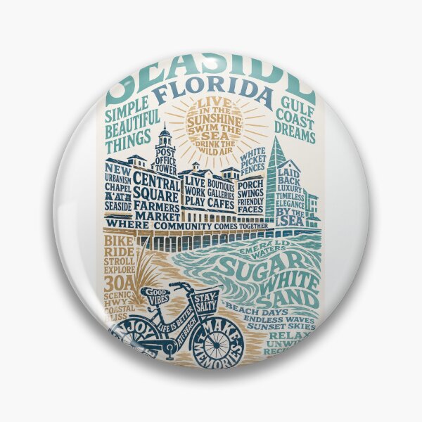Item preview, Seaside Florida Gulf Coast and Scenic Highway 30A designed and sold by Aryabek.