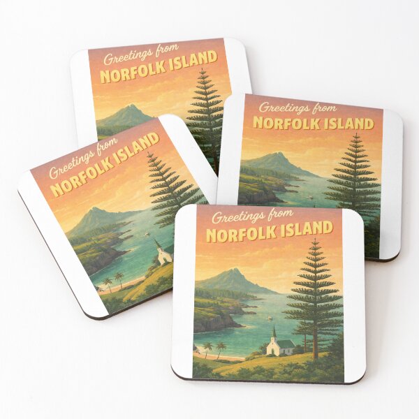 Item preview, Norfolk Island Coastal Vista with Mount Bates and Kingston Heritage designed and sold by Aryabek.