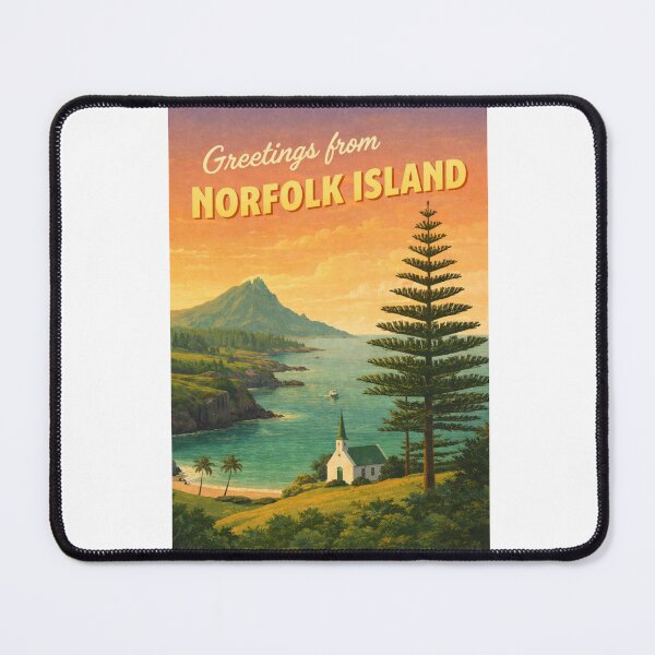 Item preview, Norfolk Island Coastal Vista with Mount Bates and Kingston Heritage designed and sold by Aryabek.