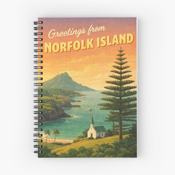Item preview, Norfolk Island Coastal Vista with Mount Bates and Kingston Heritage designed and sold by Aryabek.