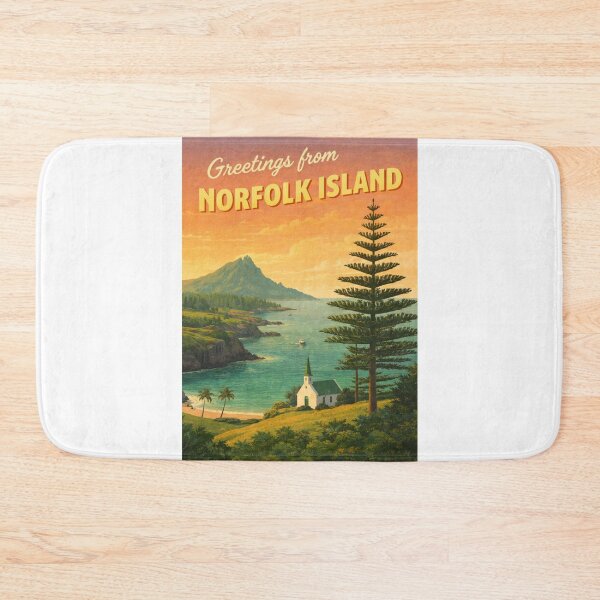 Item preview, Norfolk Island Coastal Vista with Mount Bates and Kingston Heritage designed and sold by Aryabek.
