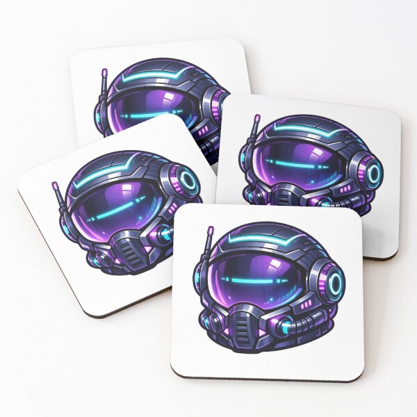 Item preview, Cyberpunk Astronaut Space Helmet Sticker designed and sold by Sticker universe2.0.