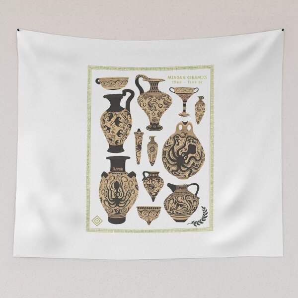 Item preview, Ancient Minoan Pottery Ceramic Art Collection designed and sold by Noheqa.