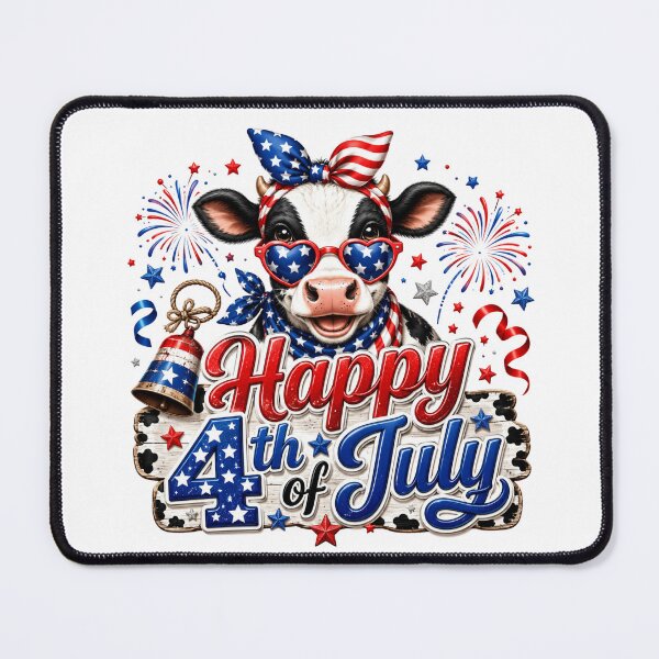 Item preview, Fun Cow 4th of July design designed and sold by manytshirts.