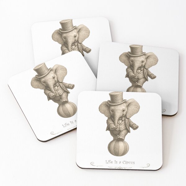 Item preview, **Whimsical Circus Elephant Balancing on Ball** designed and sold by Sci-fi-2901.