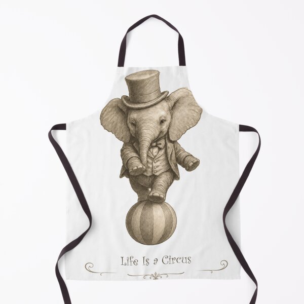 Item preview, **Whimsical Circus Elephant Balancing on Ball** designed and sold by Sci-fi-2901.