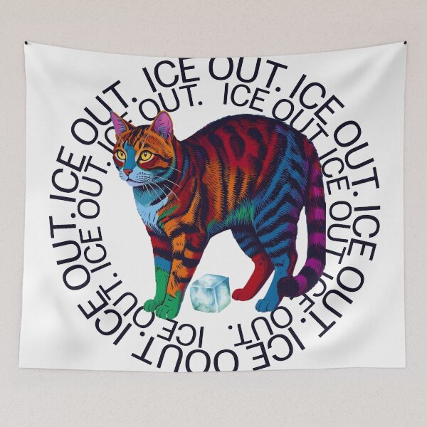 Item preview, Ice Out No Ice Please Cat Abolish Ice designed and sold by petalandarmour.