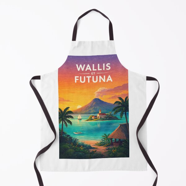 Item preview, Wallis and Futuna Lagoon with Mata Utu, Uvea and Alofi Coastline designed and sold by Aryabek.