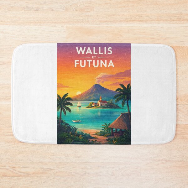 Item preview, Wallis and Futuna Lagoon with Mata Utu, Uvea and Alofi Coastline designed and sold by Aryabek.