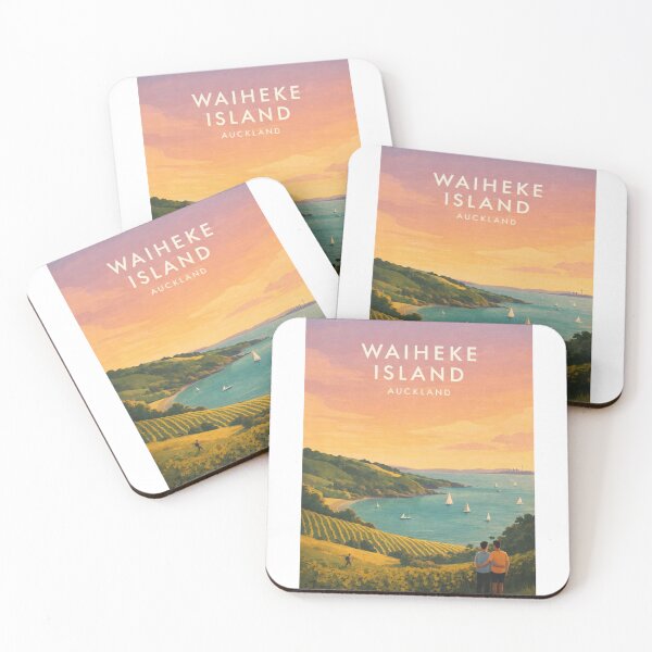 Item preview, Waiheke Island Oneroa Bay and Hauraki Gulf Panorama Auckland designed and sold by Aryabek.