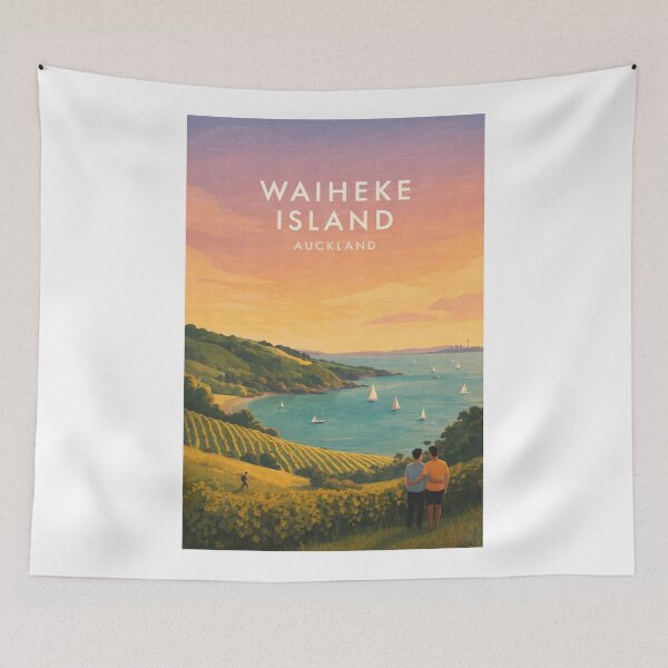 Item preview, Waiheke Island Oneroa Bay and Hauraki Gulf Panorama Auckland designed and sold by Aryabek.