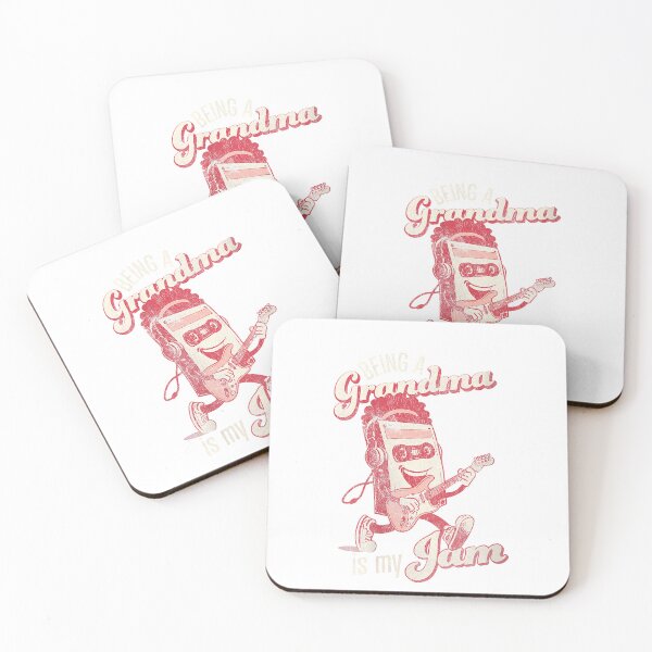 Item preview, Womens Funny Retro Grandmother Being a Grandma is My Jam V-Neck T-Shirt designed and sold by SavsMerch.