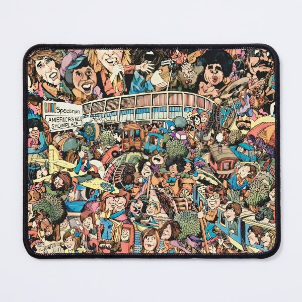 Item preview, Retro Music Crowd Cartoon Concert Festival Illustration designed and sold by SouthPrint.