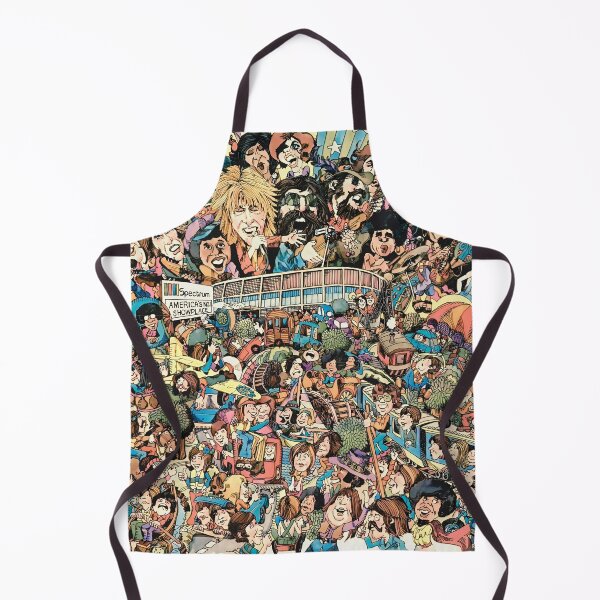 Item preview, Retro Music Crowd Cartoon Concert Festival Illustration designed and sold by SouthPrint.