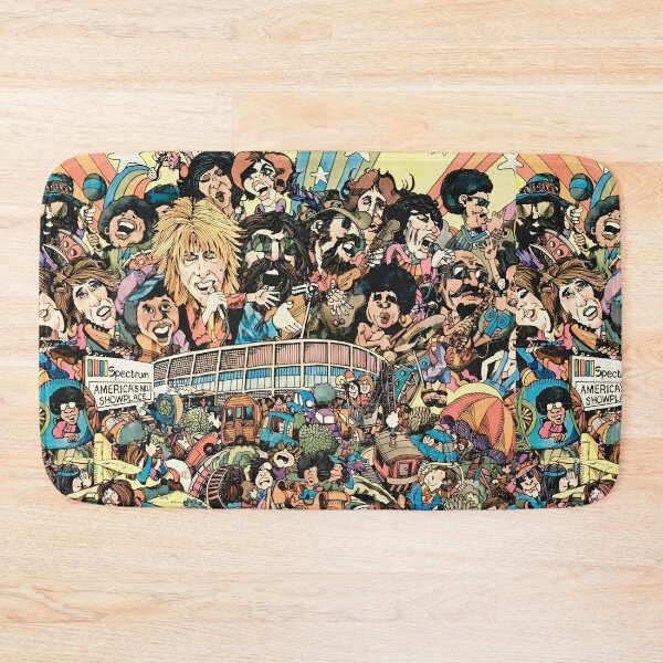 Item preview, Retro Music Crowd Cartoon Concert Festival Illustration designed and sold by SouthPrint.