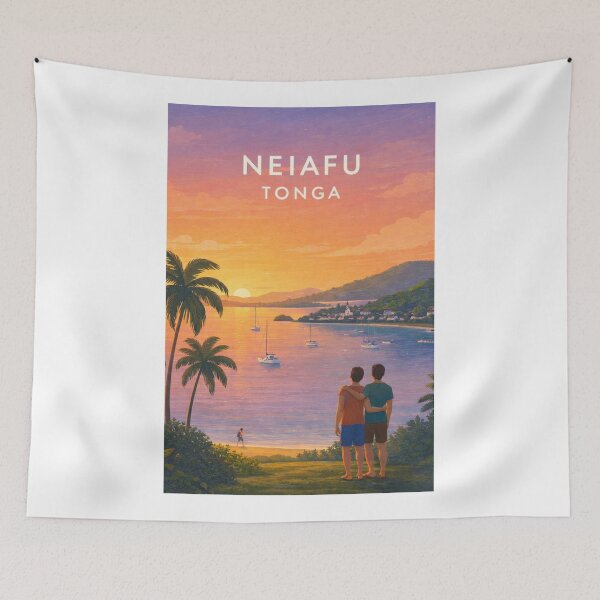 Item preview, Neiafu Harbour Sunset and Vava'u Island Coast Tonga designed and sold by Aryabek.