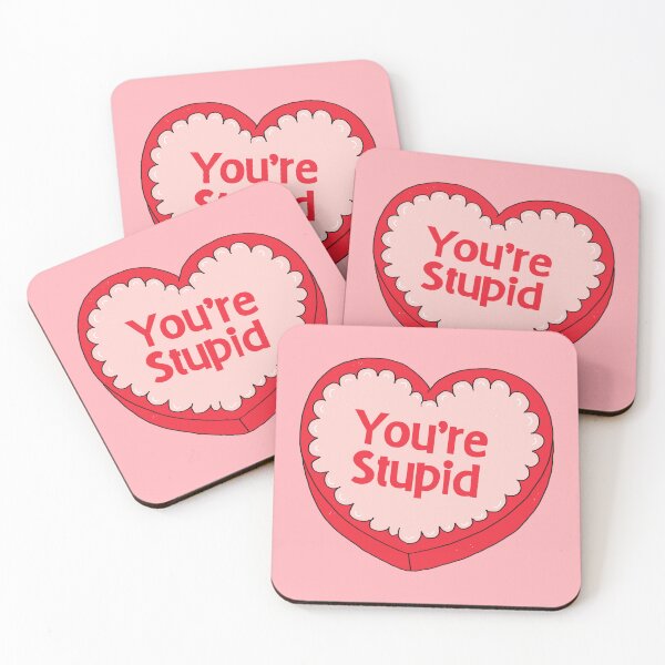 Item preview, You’re Stupid, Heart-Shaped Candy Box designed and sold by yellowflowerhut.