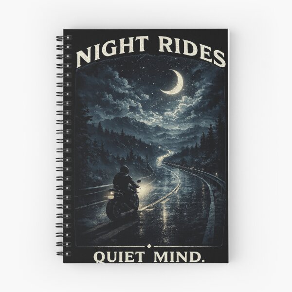 Item preview, Night Rides Quiet Mind designed and sold by JalwaWear.