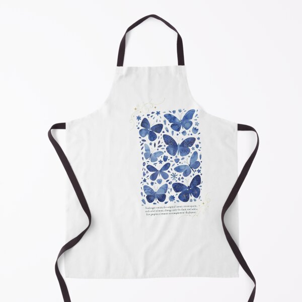 Item preview, Blue Watercolor Butterfly Pattern Art designed and sold by Noheqa.