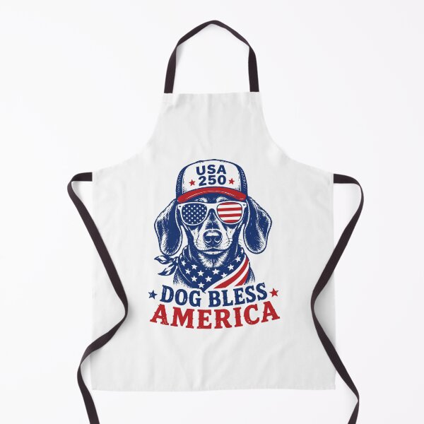Item preview, Patriotic Dachshund Dog Bless America Funny 4th of July USA 250 designed and sold by gunaone-design.