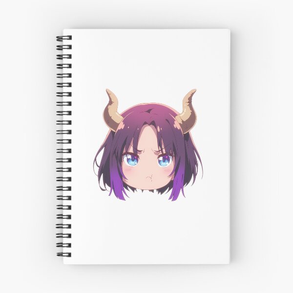 Artikelvorschau, Elma Miss Kobayashi Dragon Maid Chibi Angry Purple Hair Dragon Horns entworfen und verkauft von 108Recordings.