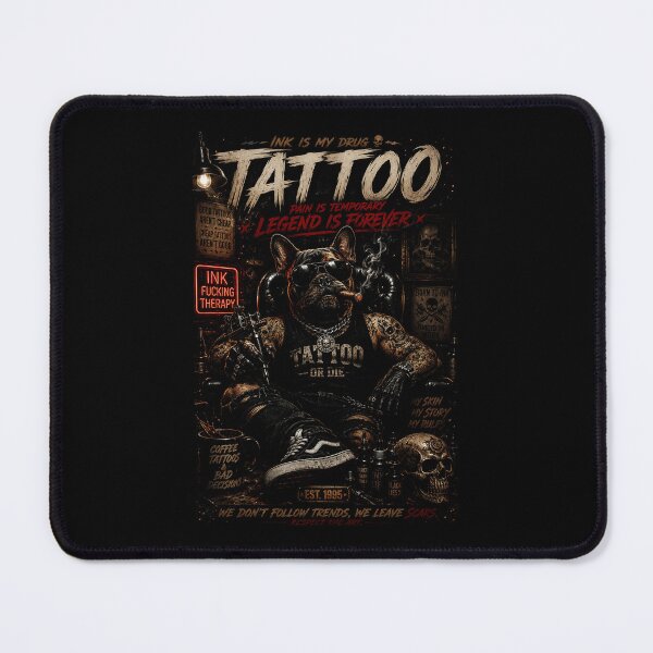 Item preview, Vintage Bulldog Tattoo with Retro Alternative Style designed and sold by Modaozushi216.