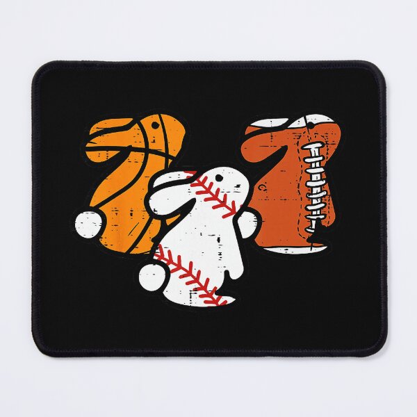 Item preview, Cute Easter Bunny Sports Trio Basketball Baseball Football Cartoon designed and sold by allistermariam.