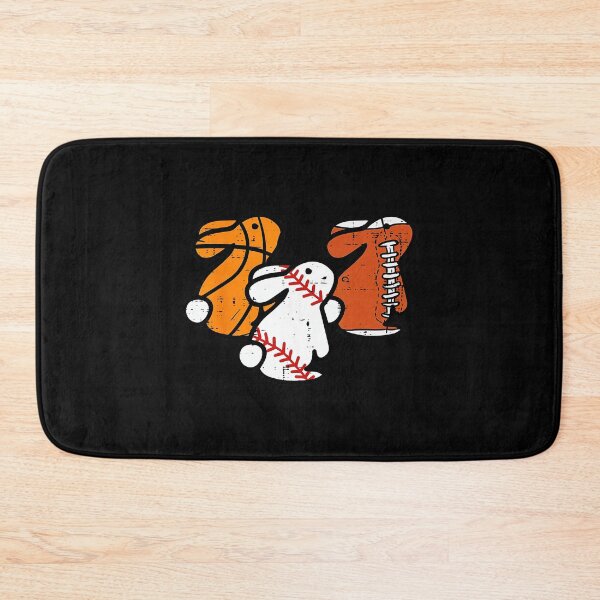 Item preview, Cute Easter Bunny Sports Trio Basketball Baseball Football Cartoon designed and sold by allistermariam.