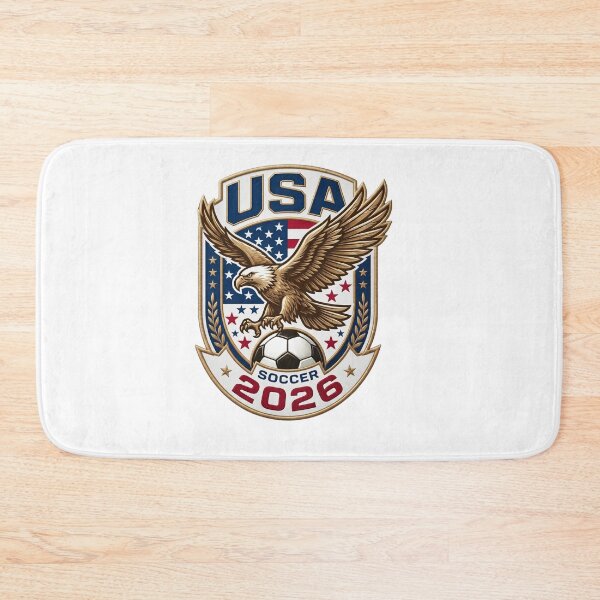Item preview, New USA Soccer Eagle Crest 2026 World Cup Football Shield designed and sold by laughingshirts.