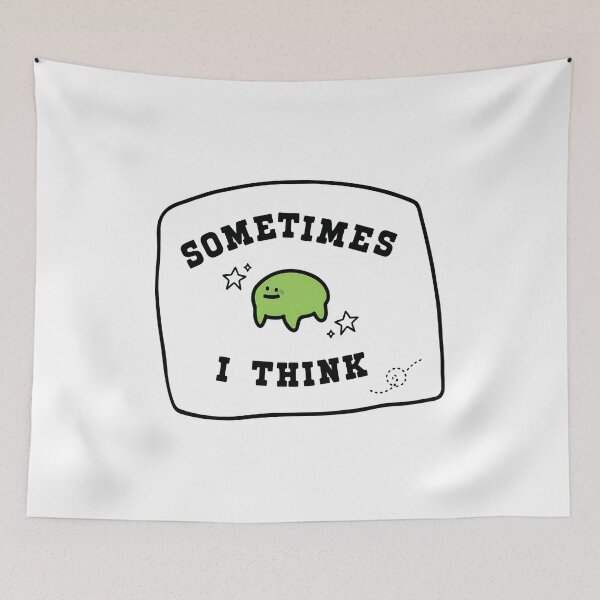 Item preview, Sometimes I Think Slime Doodle Humor Shirt designed and sold by Noheqa.