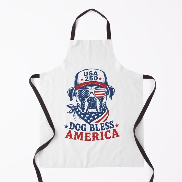 Item preview, Patriotic Boxer Dog Bless America Funny 4th of July USA 250 designed and sold by gunaone-design.