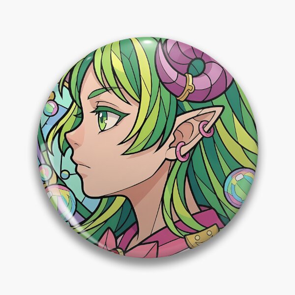 Item preview, Clara Valac Iruma kun Bubble Garden Stained Glass Portrait designed and sold by mildaclairmo.