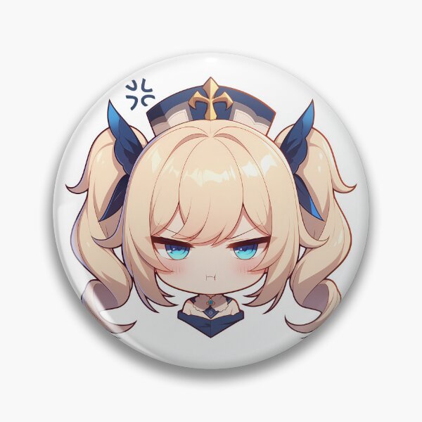 Item preview, Barbara Genshin Impact Chibi Kawaii Angry Waifu designed and sold by 108Recordings.