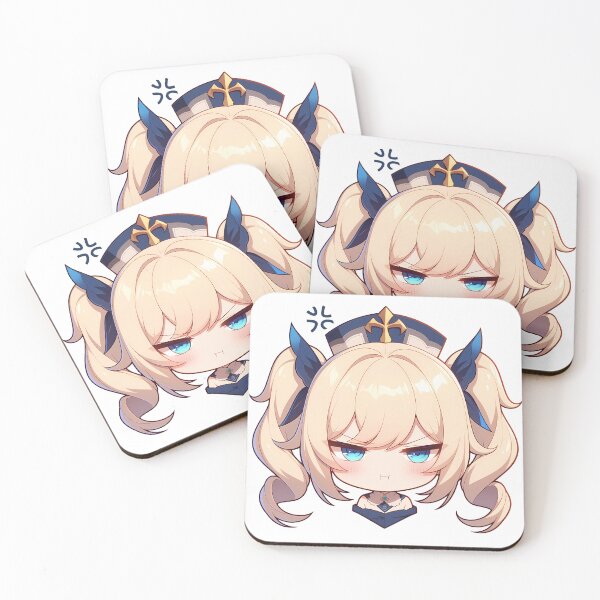Item preview, Barbara Genshin Impact Chibi Kawaii Angry Waifu designed and sold by 108Recordings.