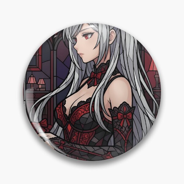 Item preview, Alexia Midgar The Eminence in Shadow Gothic Stained Glass designed and sold by mildaclairmo.