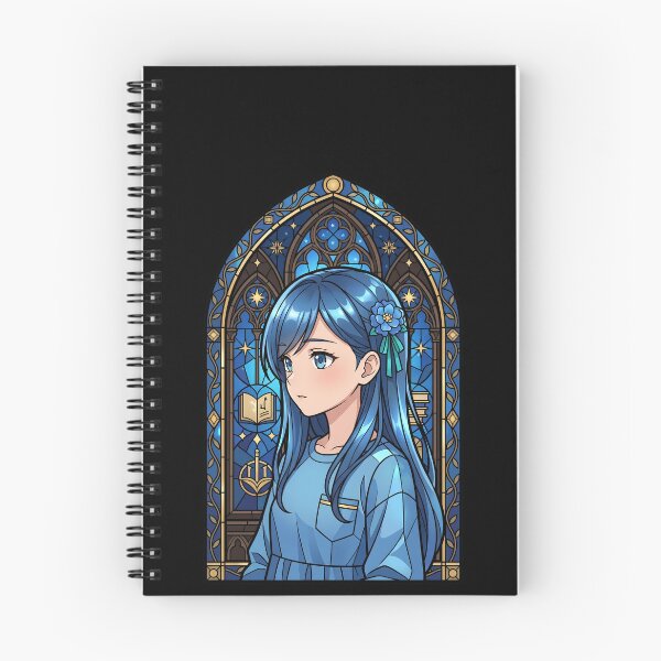 Item preview, Myne Ascendance Bookworm Blue Cathedral Stained Glass Dream designed and sold by mildaclairmo.