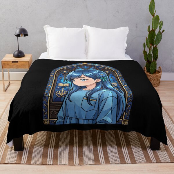Item preview, Myne Ascendance Bookworm Blue Cathedral Stained Glass Dream designed and sold by mildaclairmo.